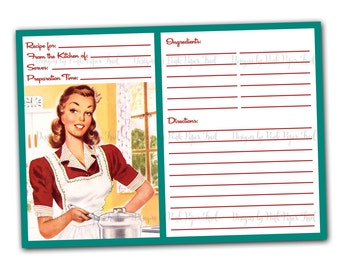 5x7 blank recipe card template for word