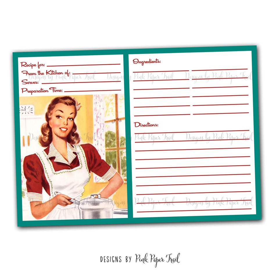 blank recipe pages