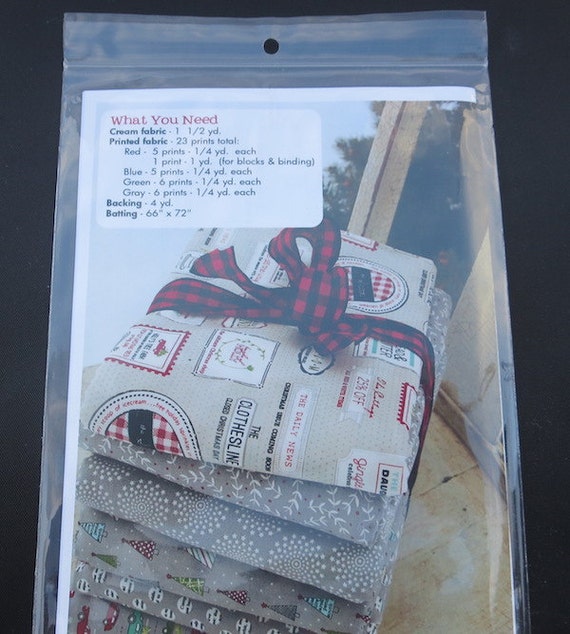 Sweetwater Christmas Ribbon Quilt Pattern by BlueBrit on Etsy