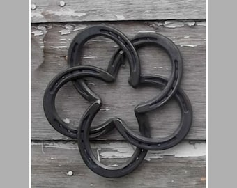FREE ship! Horse shoe star ~ handmade horseshoe star ~ authentic steel shoes ~ each one unique - ship free to USA