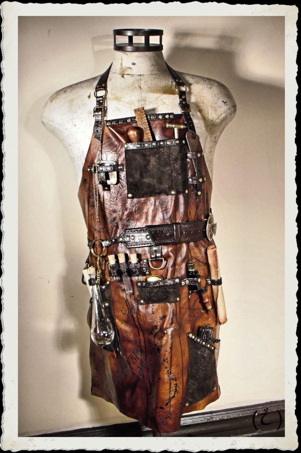 Leather Apron Engineer Steampunk by ILeatherCraft on Etsy