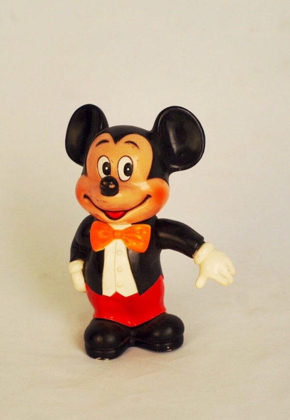 Vintage 1950's Vinyl Mickey Mouse Bank