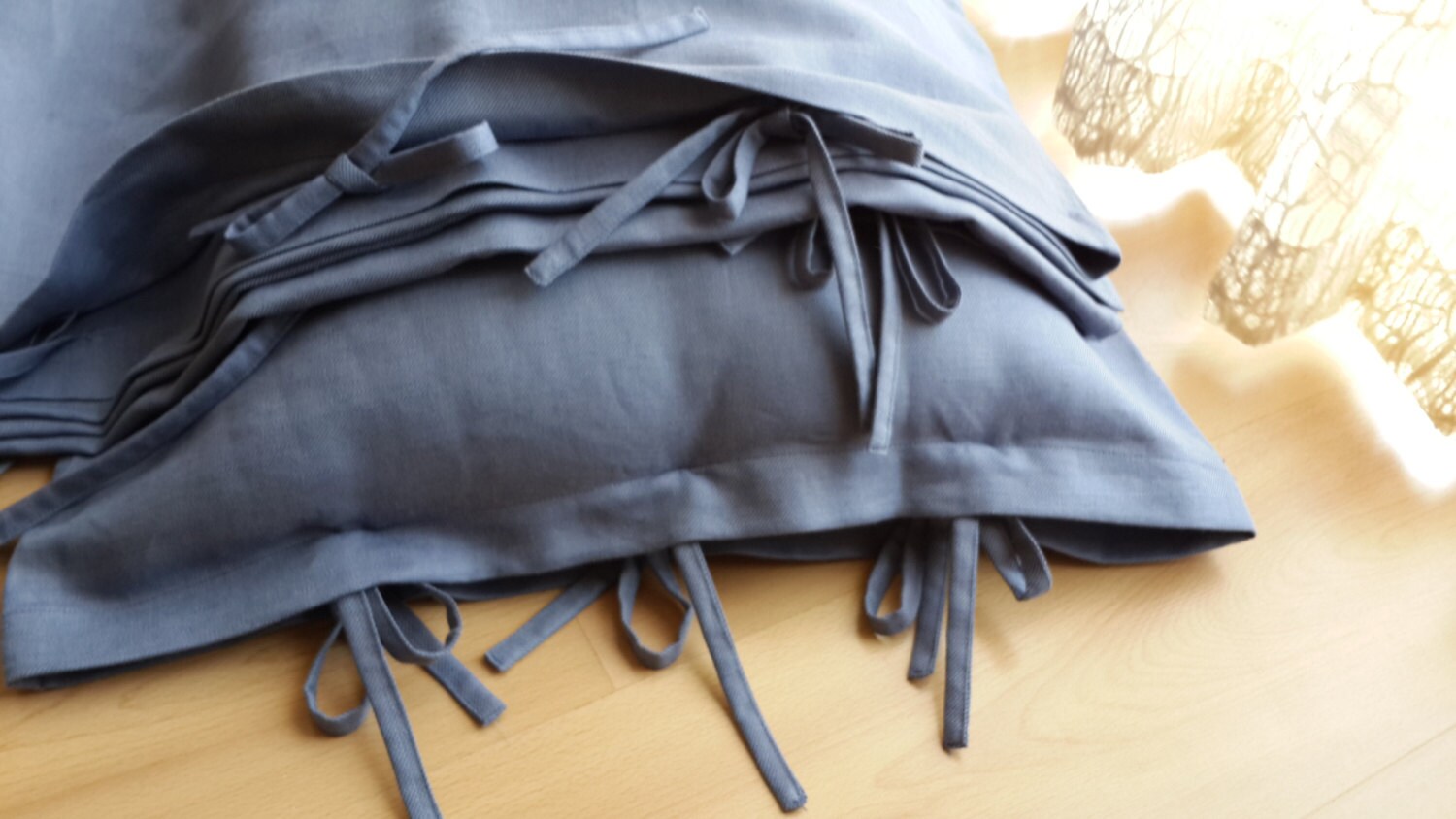 European Duvet Cover Solid Denim Blue Gray Linen Bedding Twin Xl Eu Single Duvet Cover Tie Closure Men S