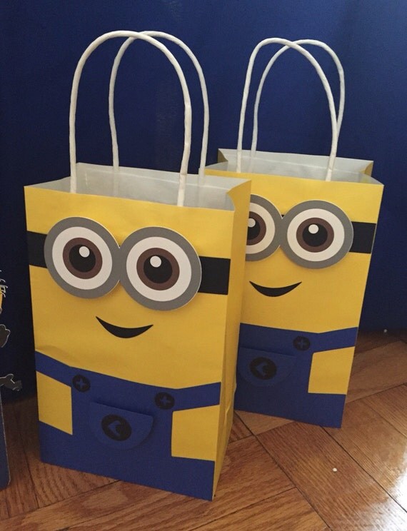How To Make Minion Favor Bags | minions favor bag goodie bag candy set of 10 by How To Make Minion Favor Bags | minions favor bag goodie bag candy set of 10 by