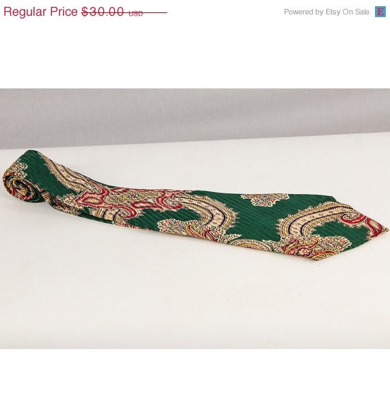 ON SALE Vintage necktie / Novelty print tie / by CarlaAndCarla