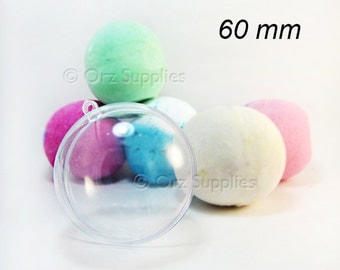 Bath Bomb Mold, Bath Fizzies Mold, Bath Bomb Supplies, Plastic Round Bath Bomb Mold 2.36 inches/ 60mm, 1 pcs