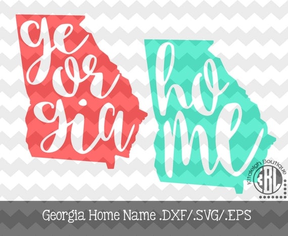 Download Georgia Home Name design pack .DXF/.SVG/.EPS File for use