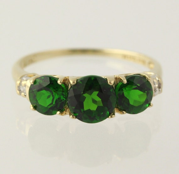 Image result for pictures of chrome diopside rings