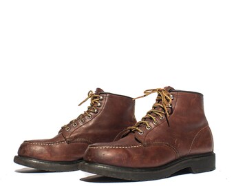 10 D | Red Wing Boots 4439 6" Chukka Moc Toe Work Boots Steel Toes