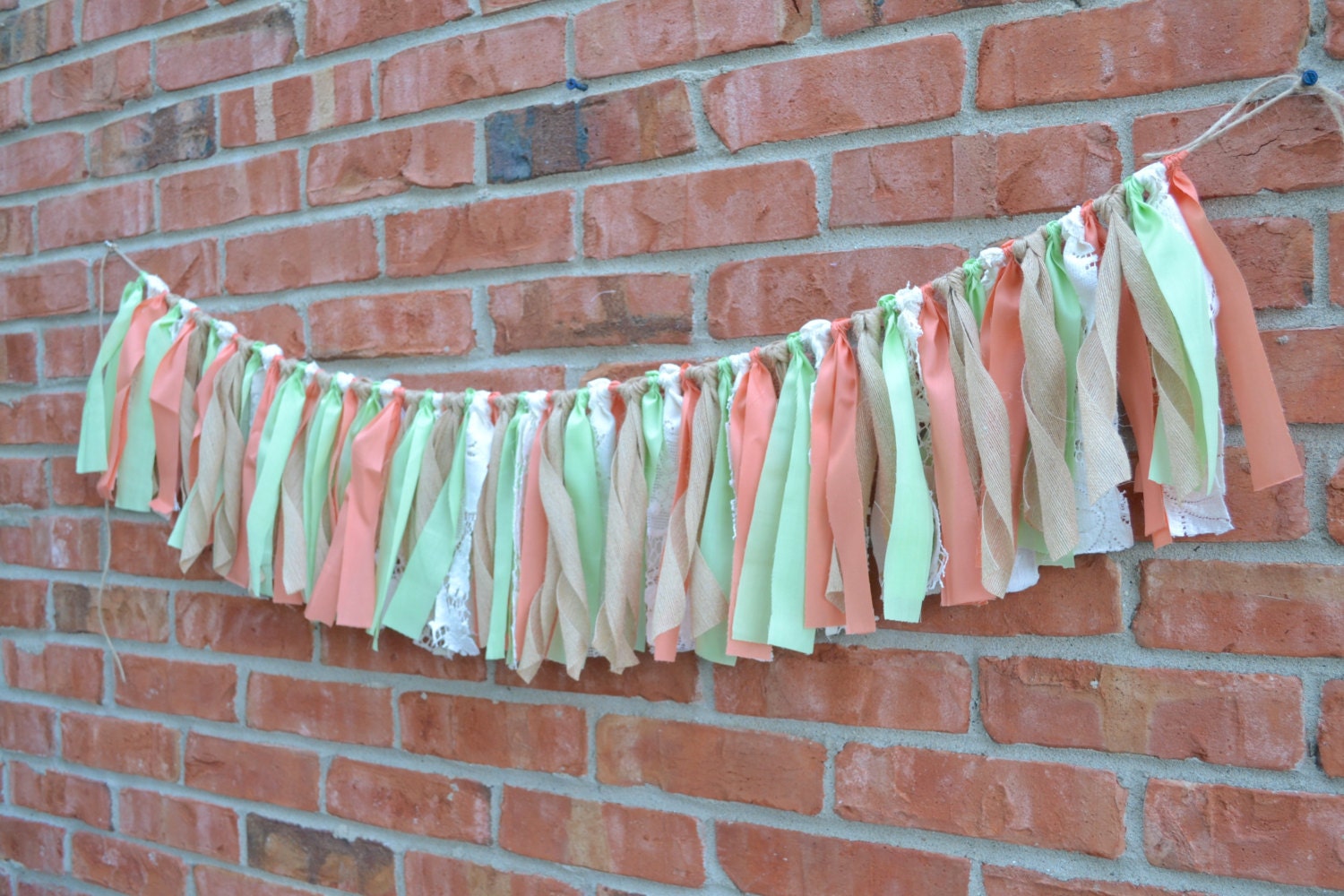 rustic banner custom made fabric burlap/jute by BannersAway