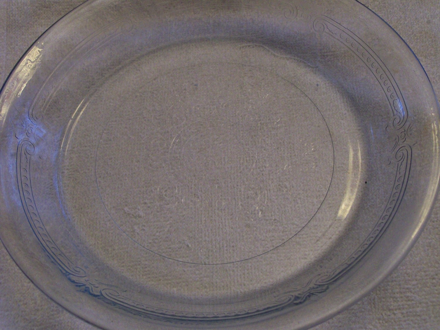 Fire King Pie Plate Philbe Blue Sapphire 8 Vintage
