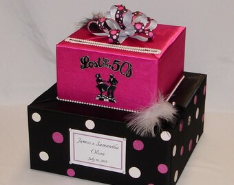 The 50's Theme Wedding Card Box