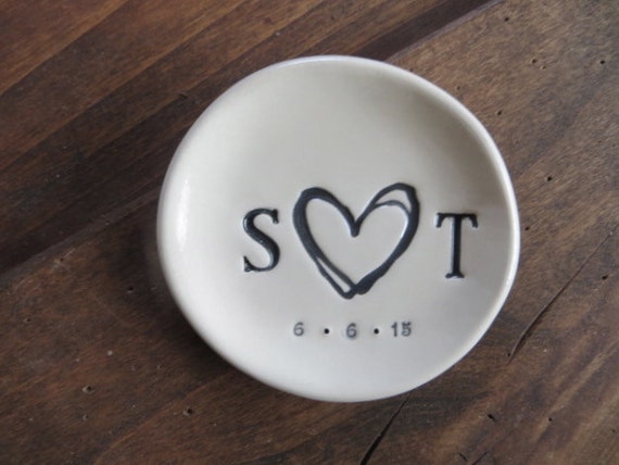 Wedding Gift, ring holder, ring dish, engagement gift, Personalized ...