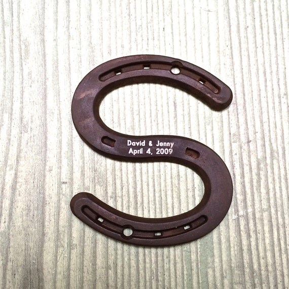 Horseshoe Letter S wall sign or wedding by BlacksmithCreations