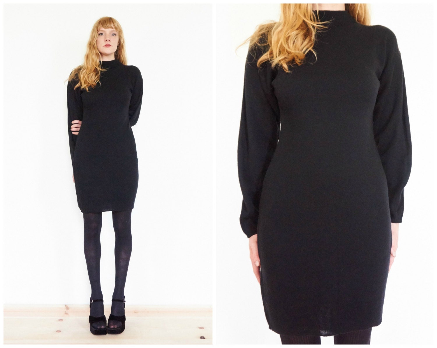 80s turtleneck outfit