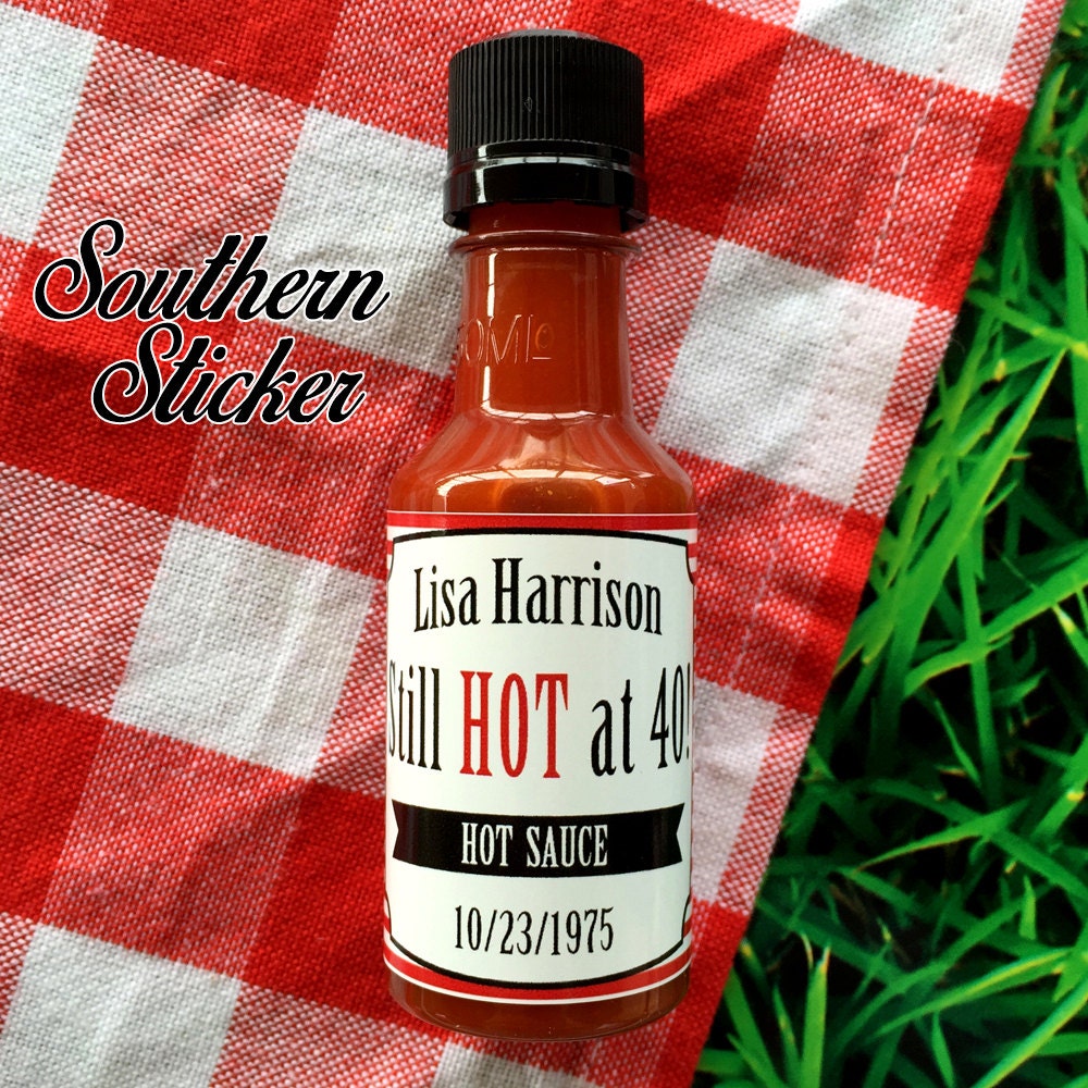 Custom Hot Sauce Favors Personalized Labels & Empty 50 mL