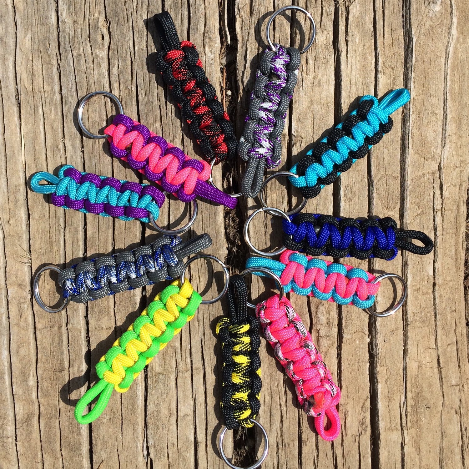 Paracord Keychain Zipper Pull Tab