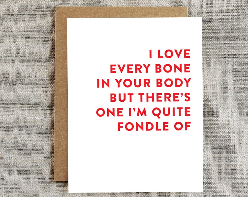 Funny Romance Card Funny Love Card Card for Him Card for