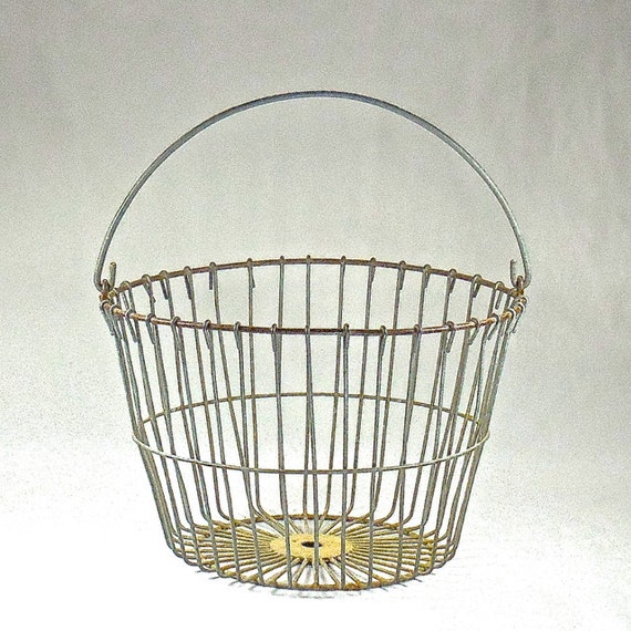 Vintage Metal Egg Basket