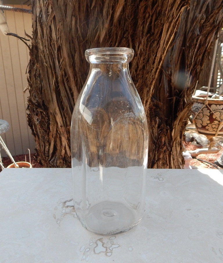 Vintage One Quart Milk Bottle Quart Milk Bottle One