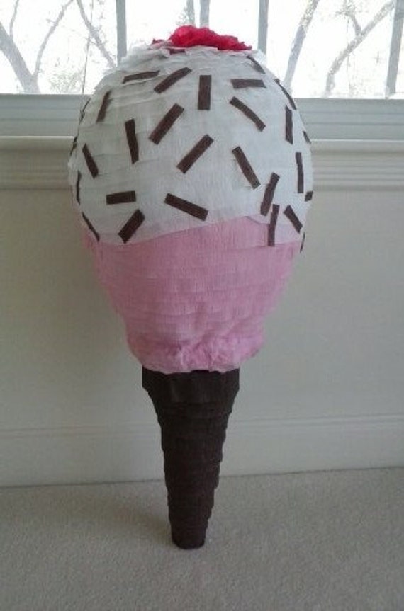 Ice Cream Cone Party Pinata by PinataParadise on Etsy