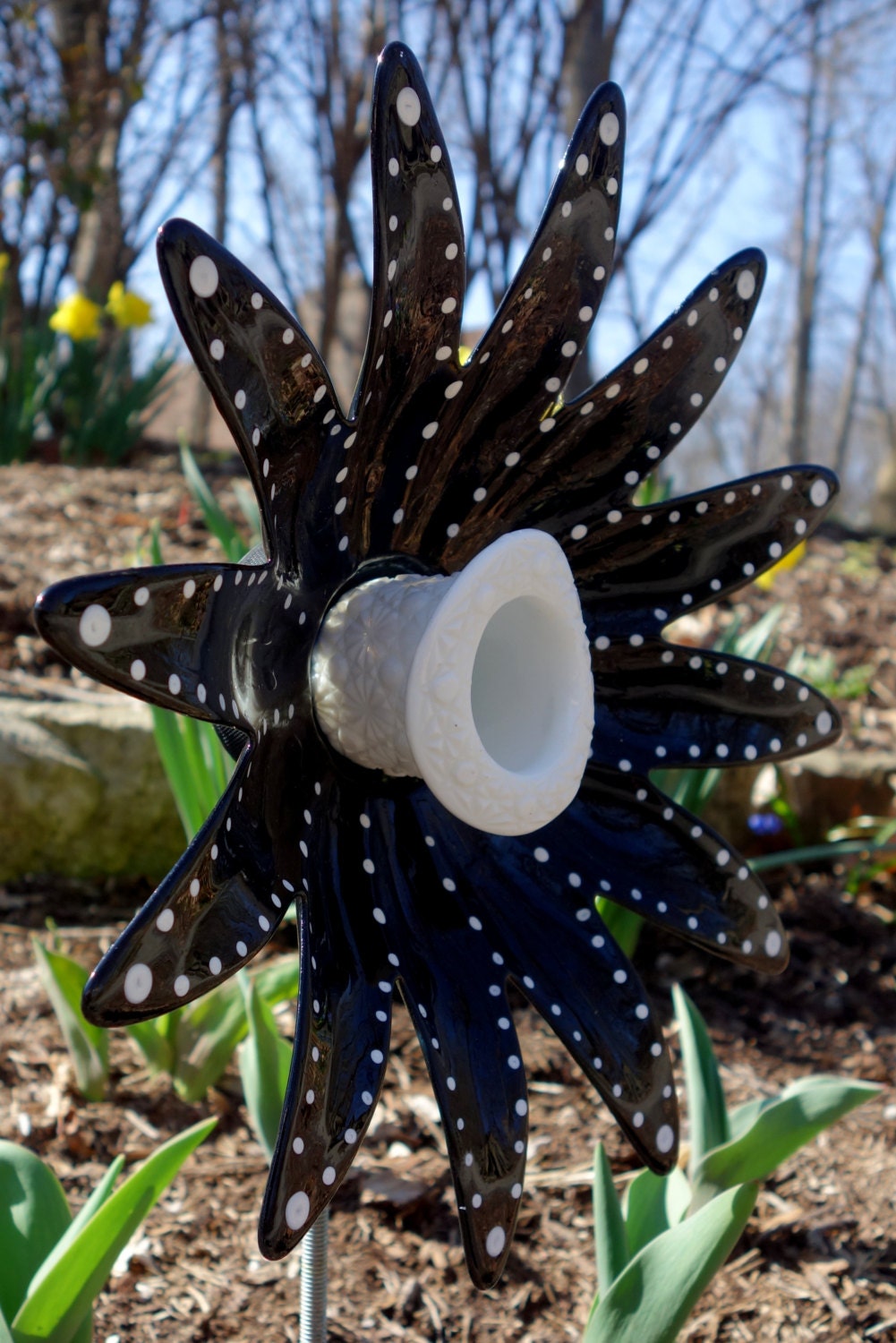 Repurposed Garden art Garden Sculpture Repurposed Décor and