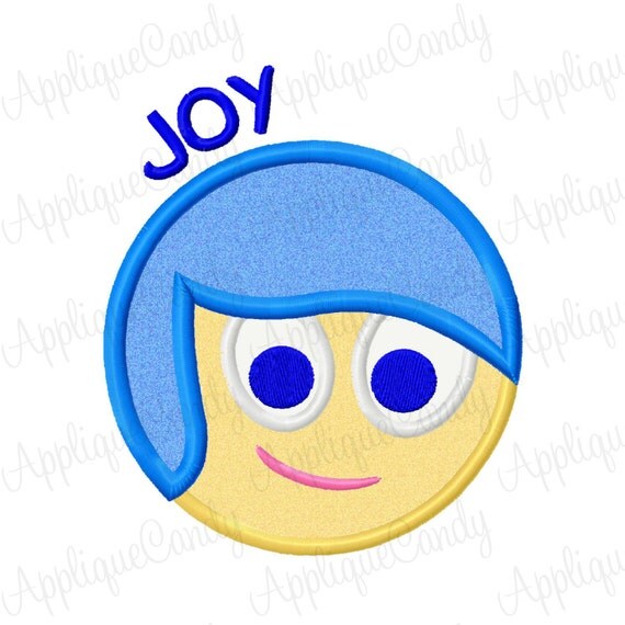 Joy Circle Applique Embroidery Design 4x4 5x7 by AppliqueCandy
