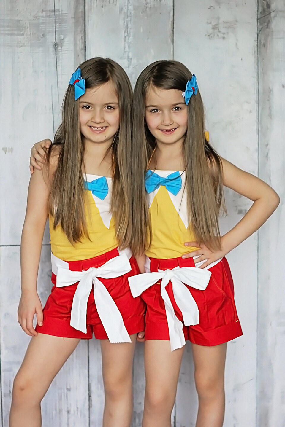 Tweedle Dee and Tweedle Dum Twin Birthday Outfits