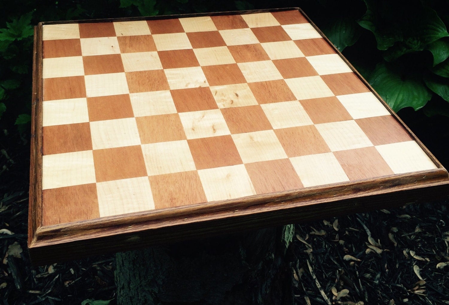 Checkmate. A reclaimed wood checker board.