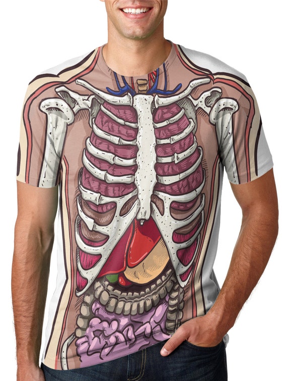 Mens Organ Anatomy Science creepy shirt Back To by CrazyDogTshirts