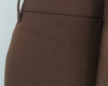 Vintage striped pattern slacks for men, size W33 unclear gray type Vintage Second Hand
