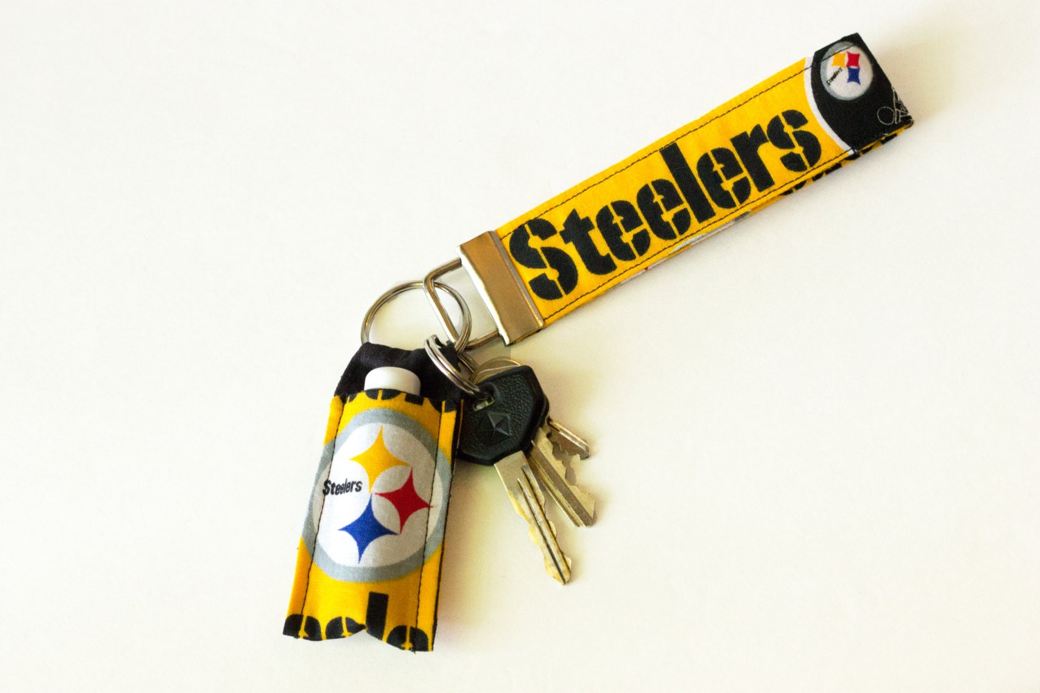 Pittsburgh Steelers Keychain set Lipbalm by ReindeerFactory