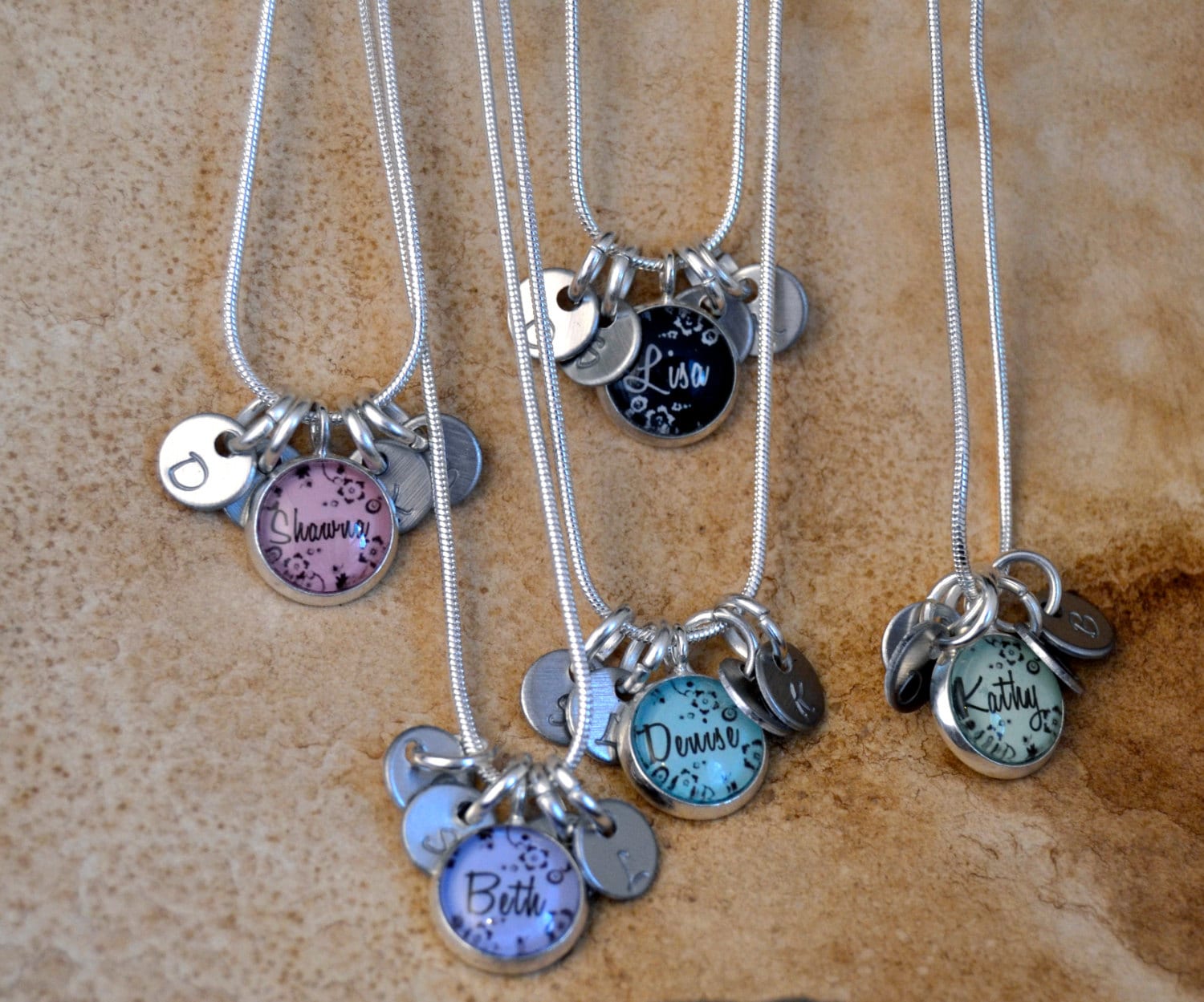 5 best friend necklaces 5 friendship necklace personalized