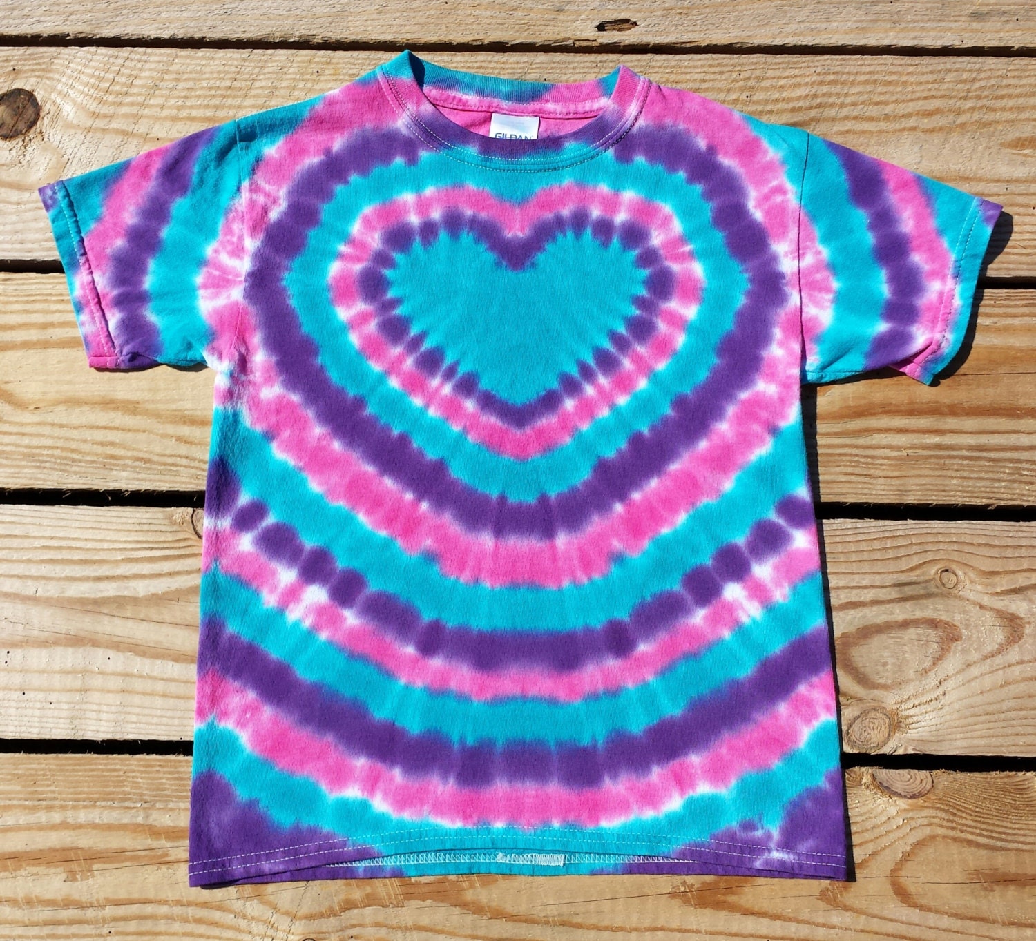 tie dye heart shirts