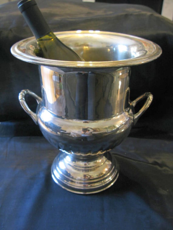 Ice Bucket Vintage Champagne Bucket Large Silver Plated Ice Bucket