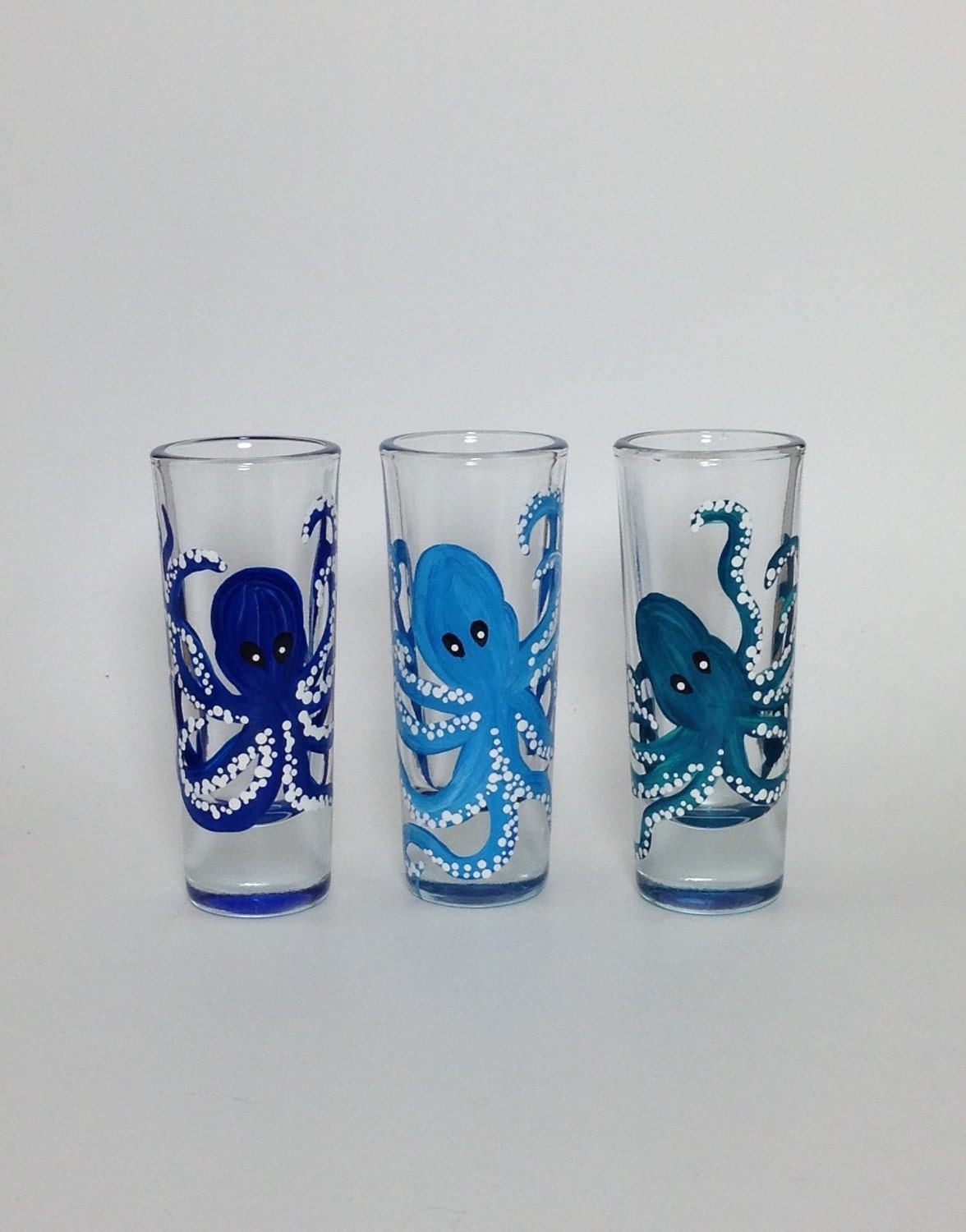 Shot Glasses Set of 3 Octopus