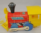 Toy Train, 1970s Fisher Price Toy Train "Toot Toot" - 40+ Year Old Boys' Toy Toy Train, 1970s Fisher Price Toy Train "Toot Toot" - 40+ Year Old Boys' Toy