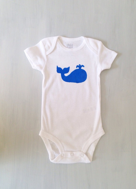 Baby WHALE onesie tiny kids clothing by TinyKidsCo on Etsy