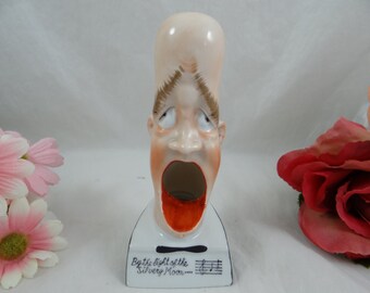 1920s Schaefer & Vater Novelty Ashtray Smoker - "By The Light of the Silvery Moon"