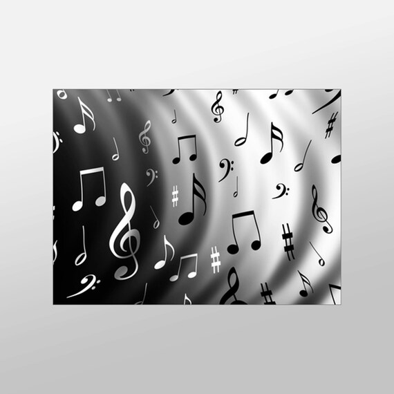 Music Notes Canvas Art Print Music Wall Art Music by XDDesigns