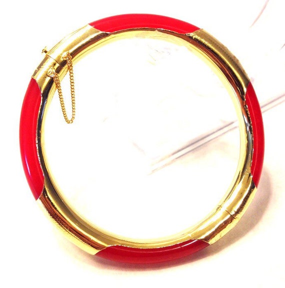 Red Jade Bangle Bracelet