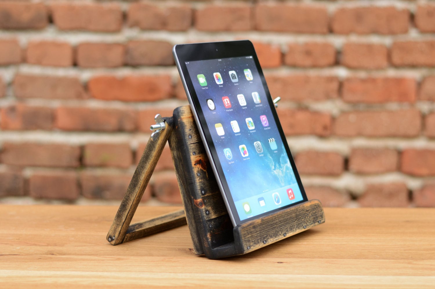Wooden iPad stand iPad Holder Holz iPad Ständer iPad