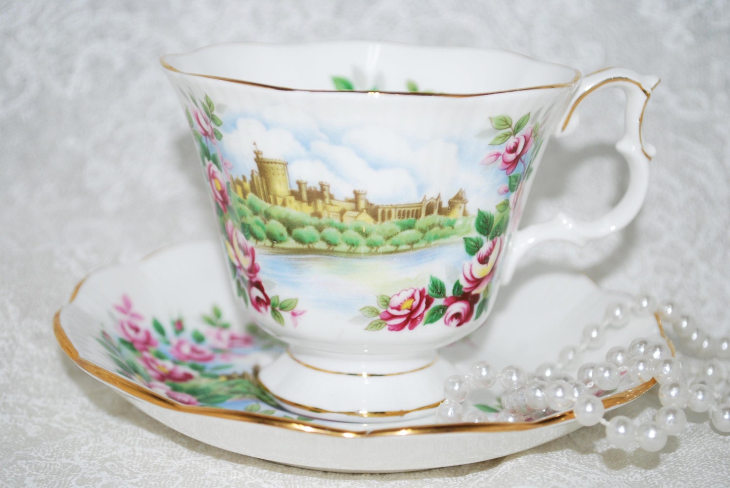 ROYAL ALBERT Vintage Tea Cup and Saucer by HoneyandBumble on Etsy
