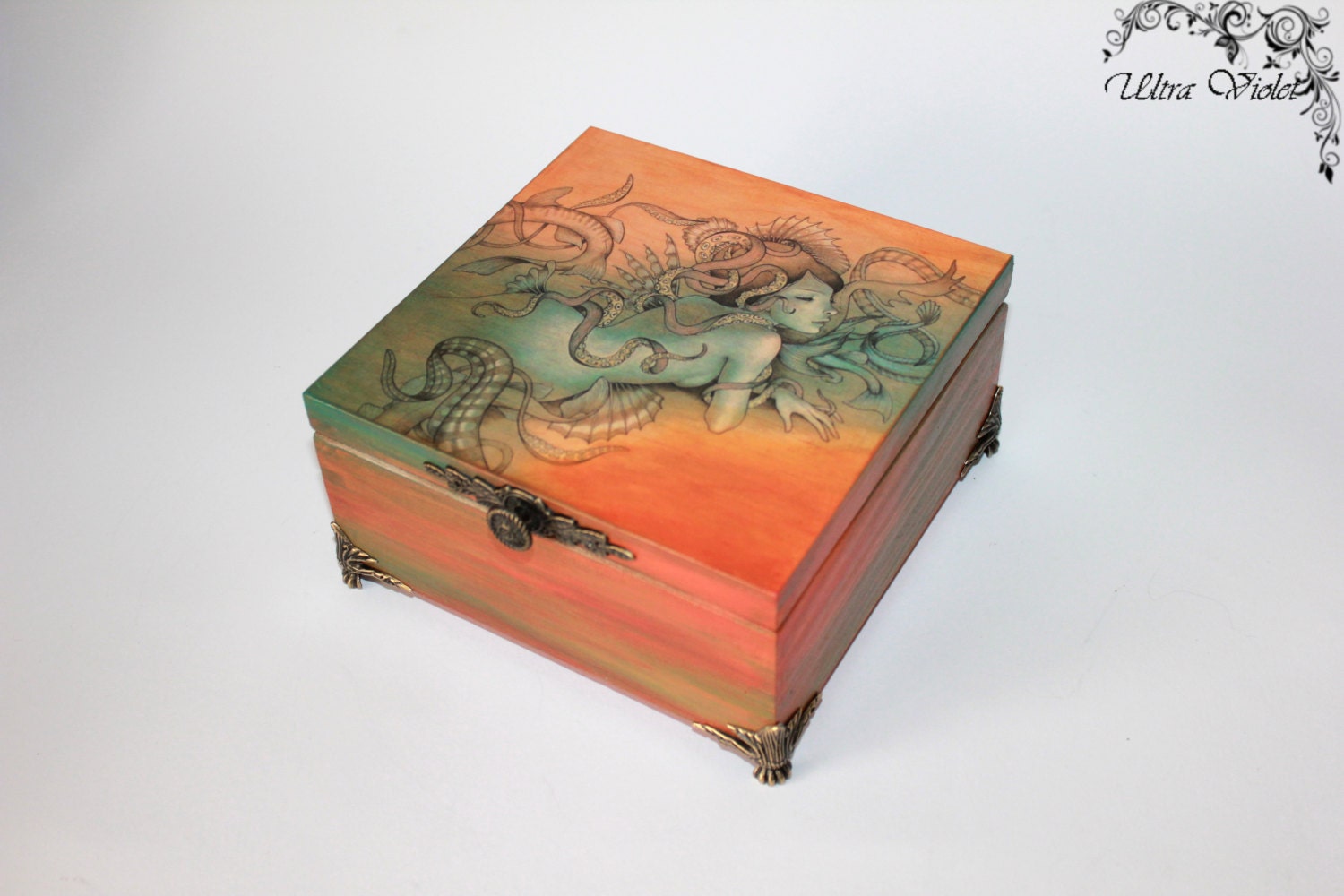 Exclusive tea box tea tea bag box wood by UltroViolet on Etsy