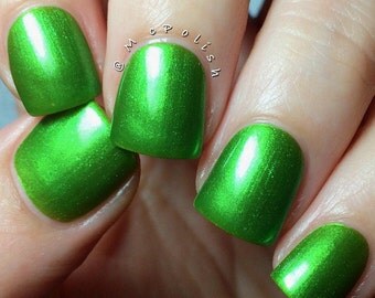 Green! handmade artisan nail polish