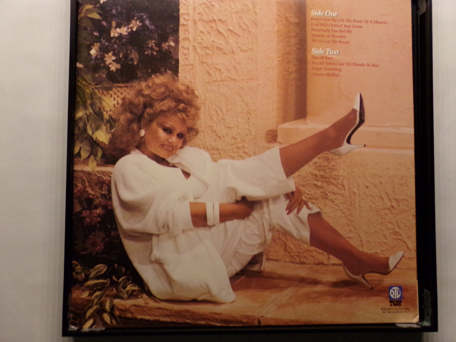 Glittered Record Album - Tammy Faye Bakker - Don't Give Up!