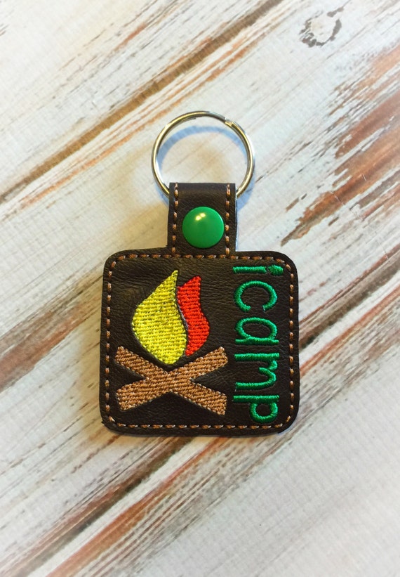 Camping Keychain Camp Keychain Scout by NoniesCustomCreation