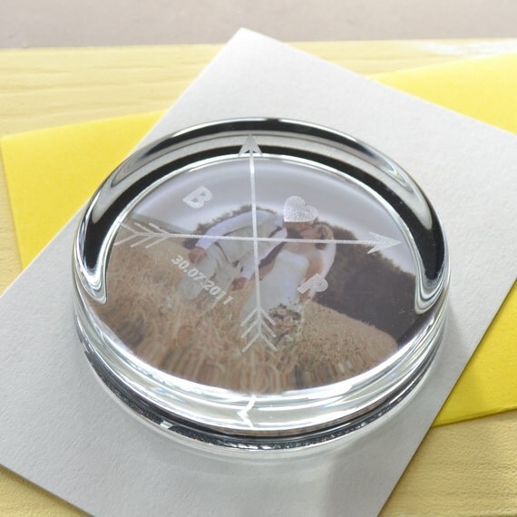 Personalised Engraved Arrow Paperweight by CloudsandCurrents
