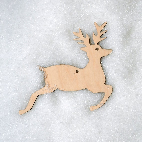 Wooden Christmas Decoration Stag Christmas tree by Artcuts on Etsy