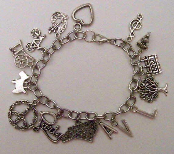 Asheville North Carolina Charm Bracelet North Carolina